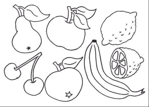 coloriage fruits d'automne