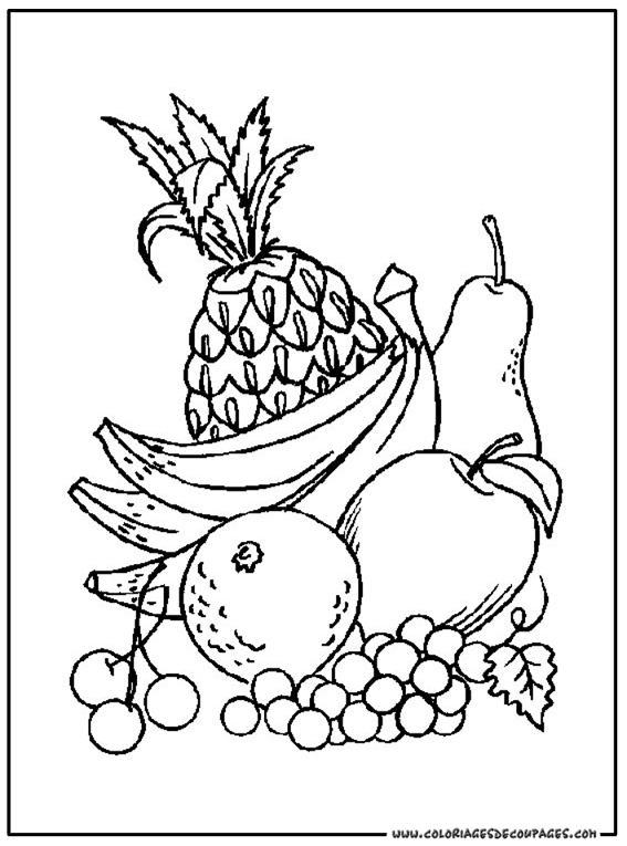 image a colorier fruits