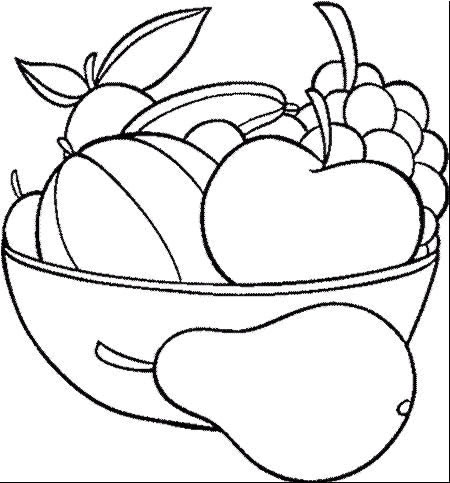 vrac coloriage à dessiner fruit