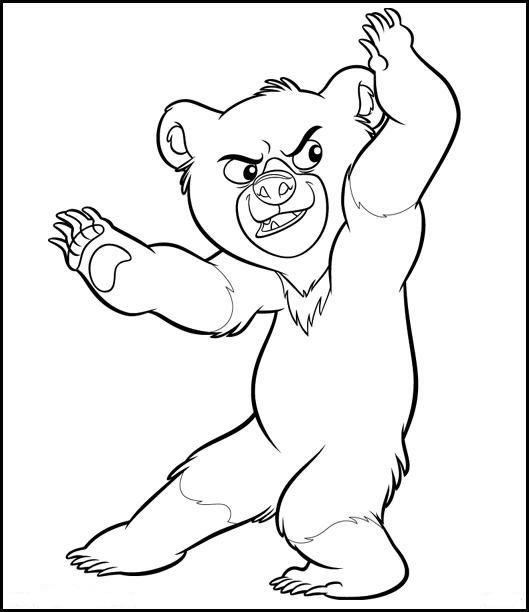 coloriage à dessiner freres des ours disney
