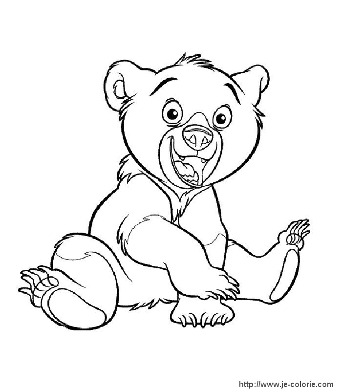 coloriage  dessiner frere des ours 2 a imprimer