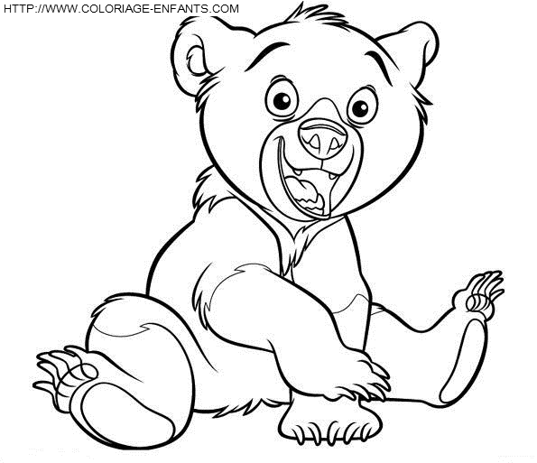dessin à imprimer frere des ours