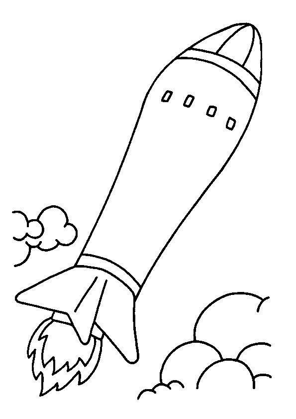 coloriage fusée gratuit