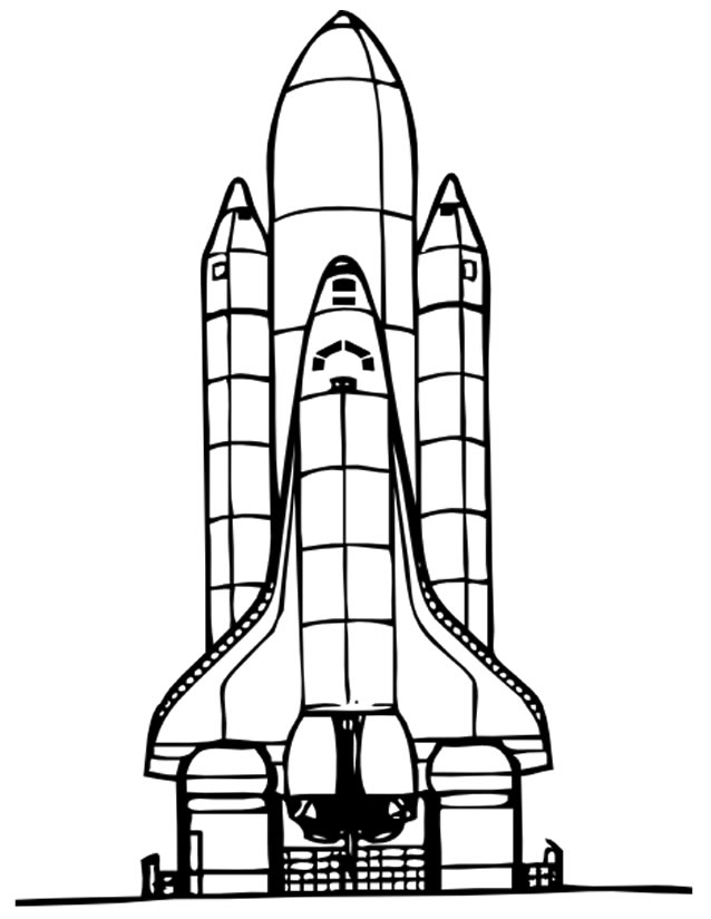 41 Dessins De Coloriage Fusee A Imprimer