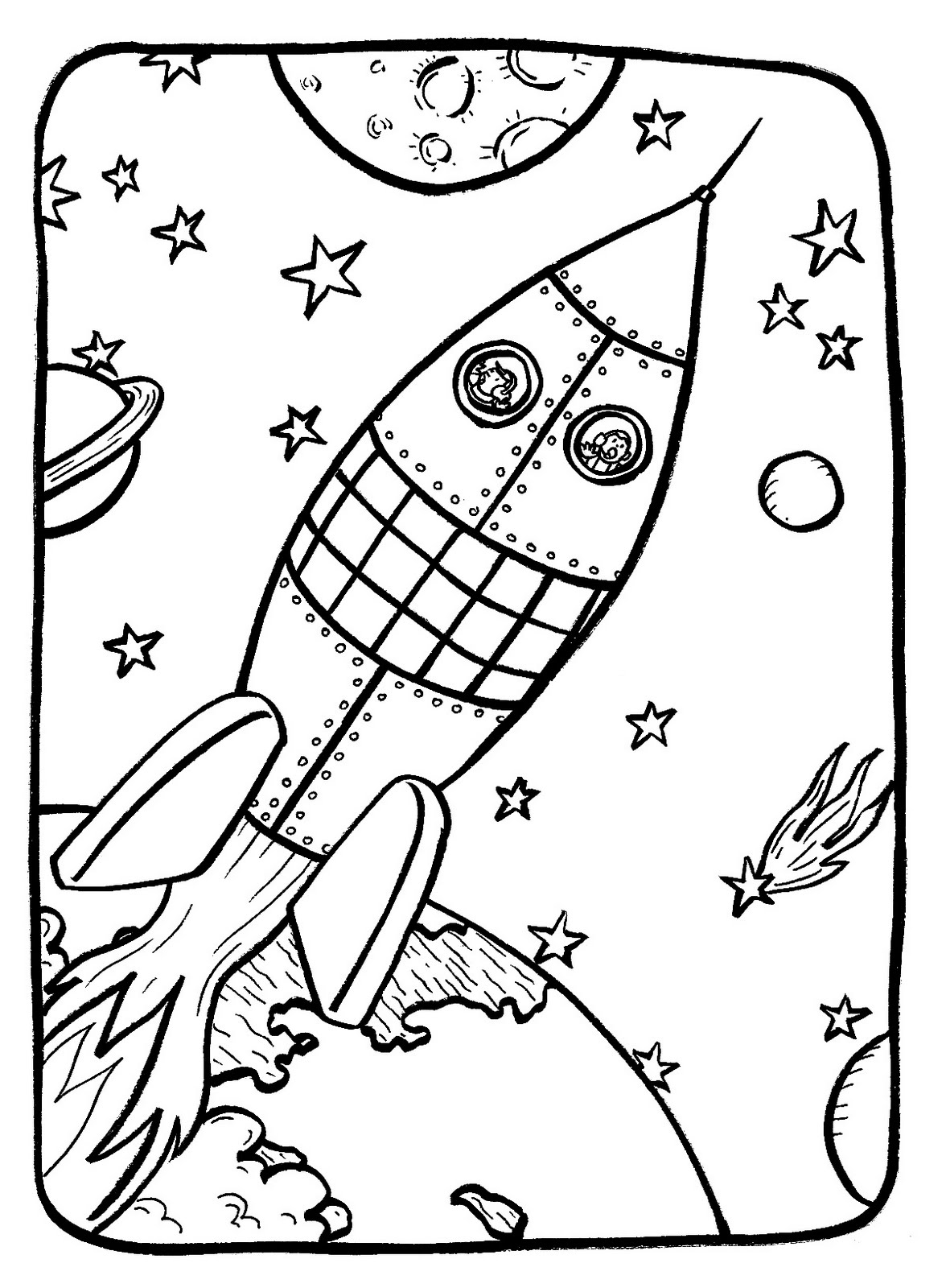 coloriage fusée ariane 5