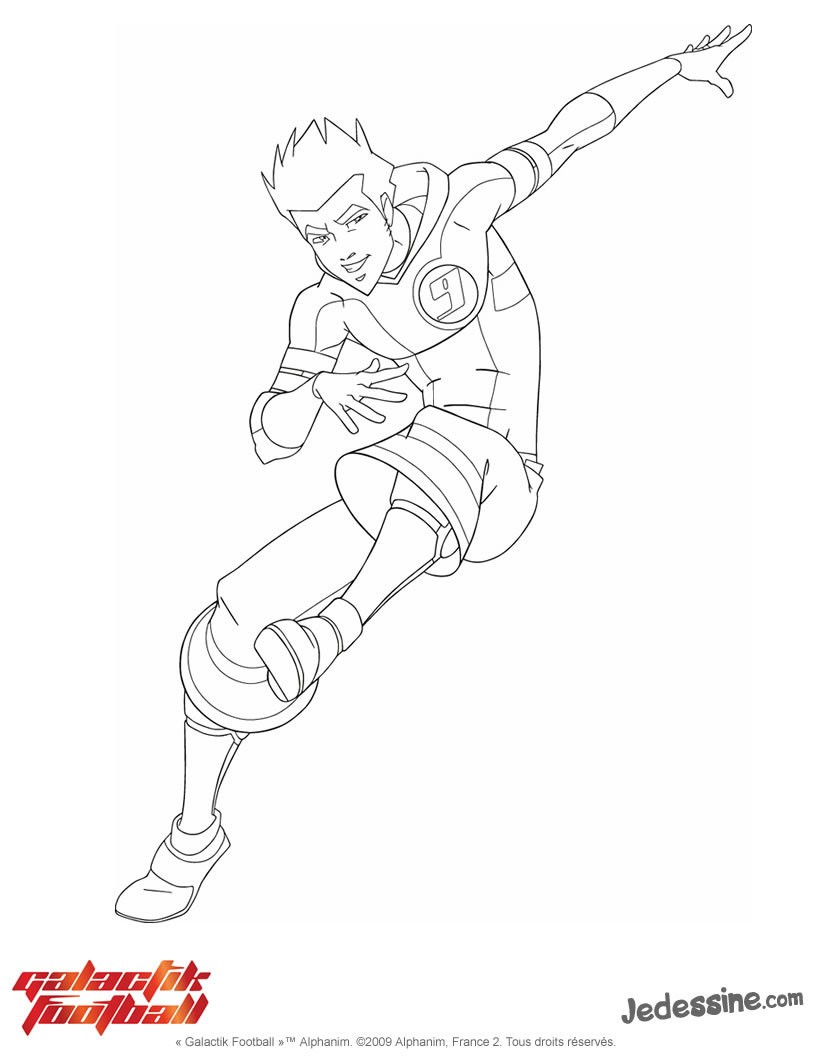 coloriage de galactik football a imprimer