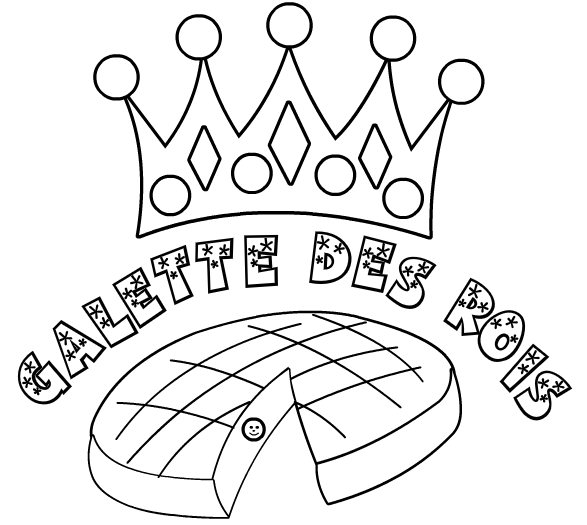 coloriage de galette des rois - Coloriage Galette des rois (Épiphanie) Coloriages à 