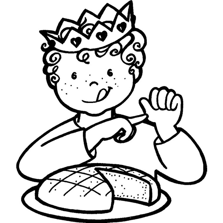 coloriage  dessiner galette des rois gratuit