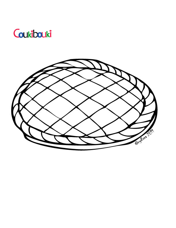 dessin  colorier galette des rois maternelle  imprimer