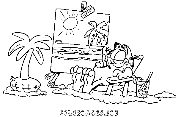 coloriage garfield en ligne gratuit