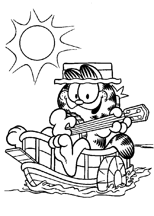42 dessins de coloriage Garfield à imprimer