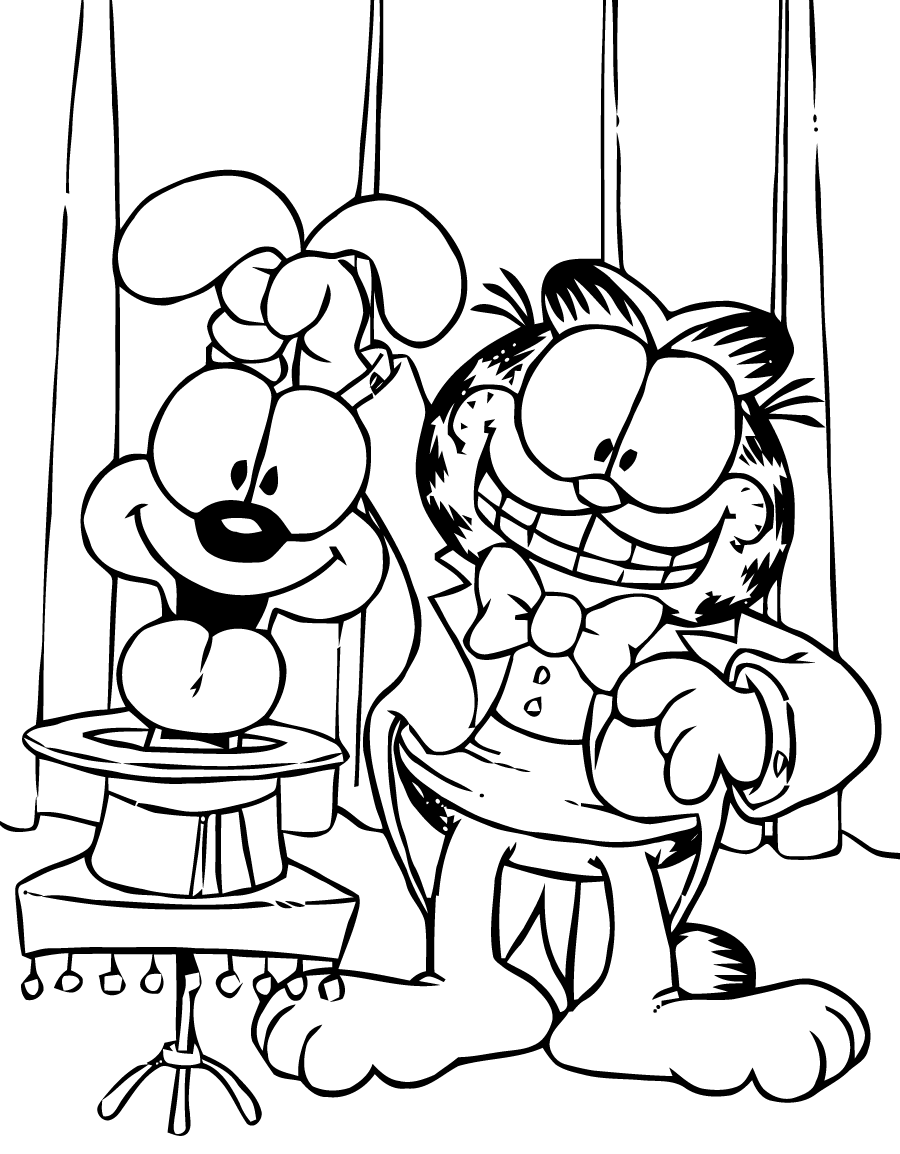 dessin ƒ colorier garfield en ligne