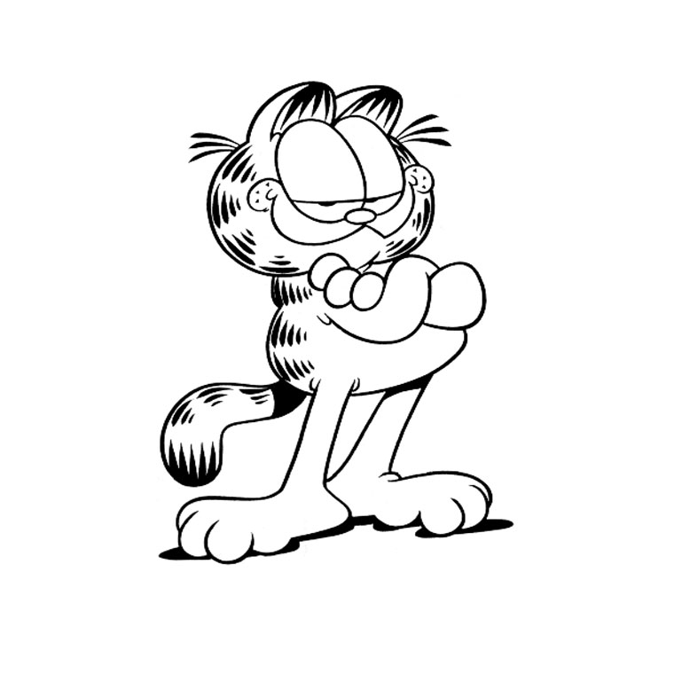 jeu coloriage à dessiner garfield