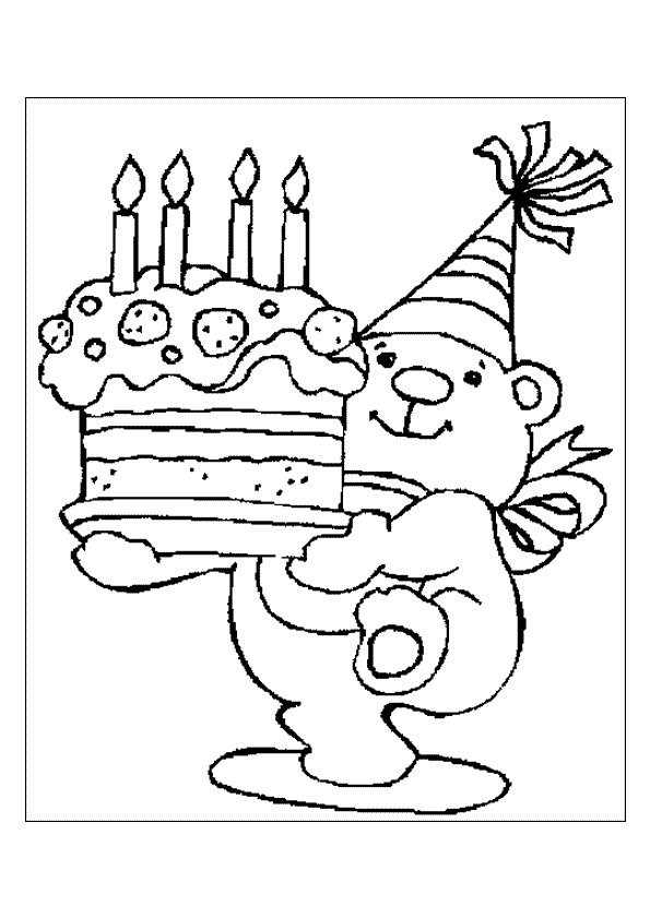 Dessins De Coloriage Gateau Anniversaire A Imprimer