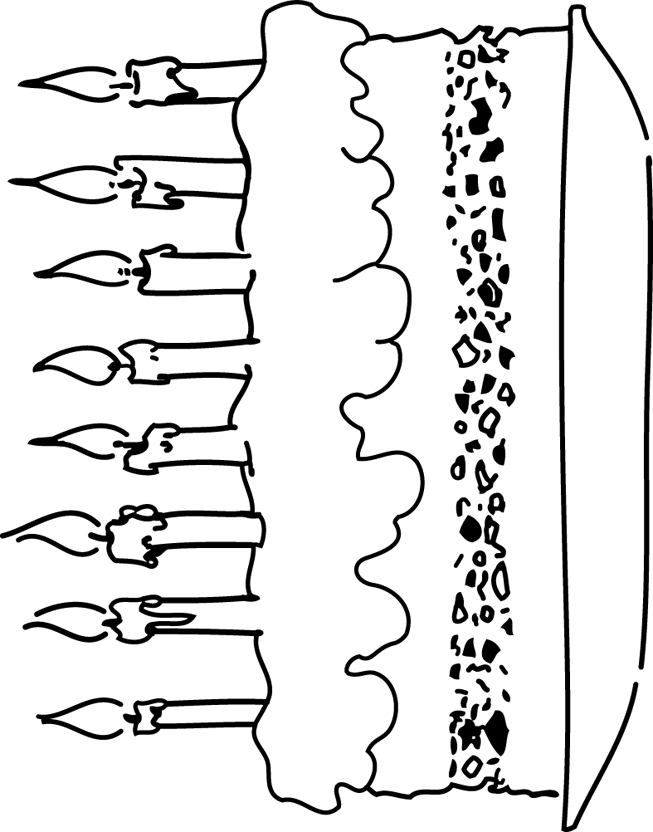 Dessins De Coloriage Gateau Anniversaire A Imprimer