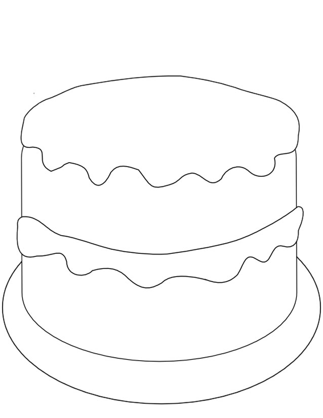 Dessin A Colorier Gateau Anniversaire 80 Ans