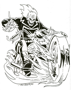 dessin � colorier de ghost rider