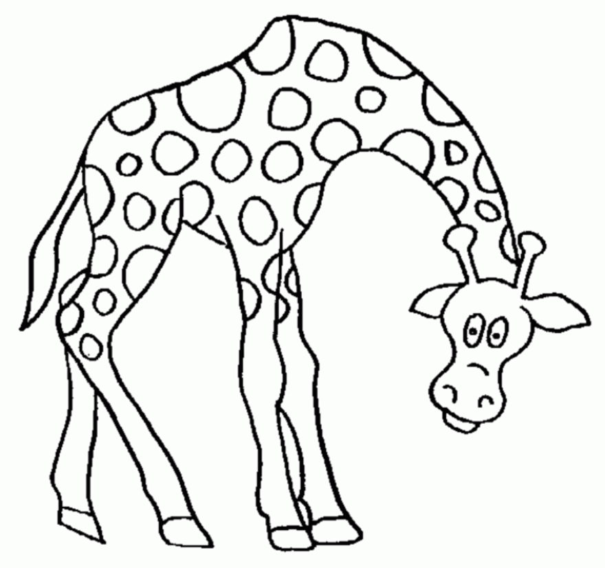 jeux de coloriage à dessiner girafe