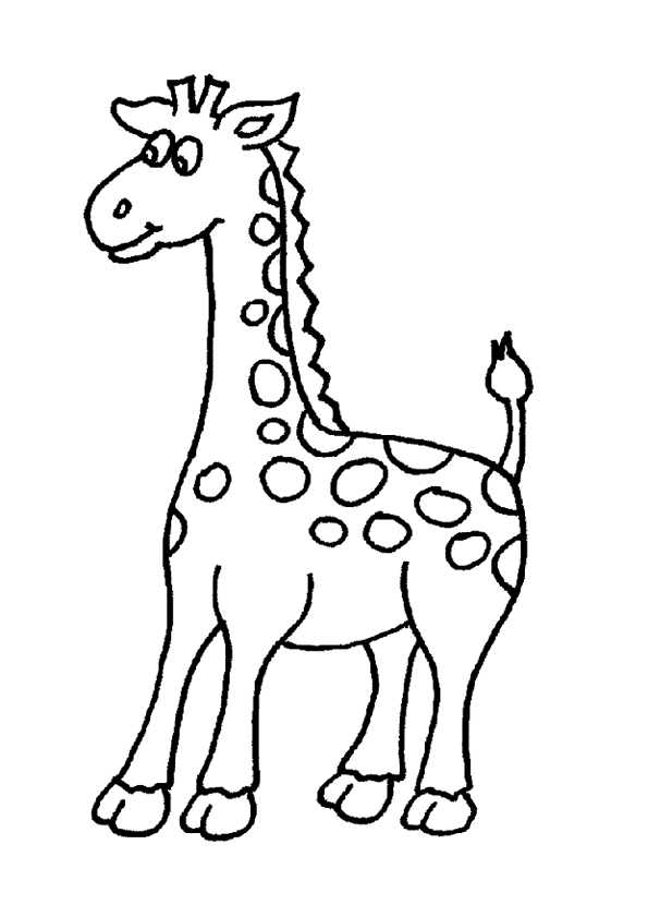 dessin girafe à imprimer