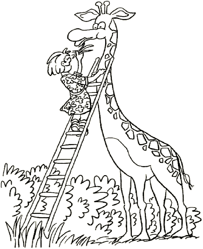 dessin girafe zarafa