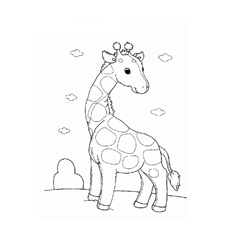 dessin masque girafe