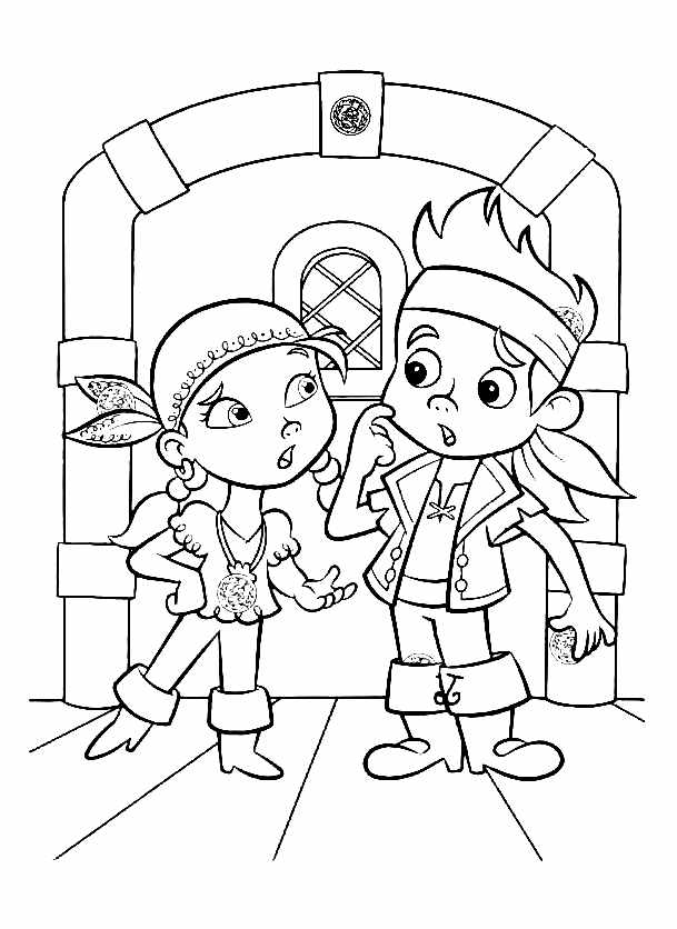 coloriage gratuit a imprimer jack et les pirates