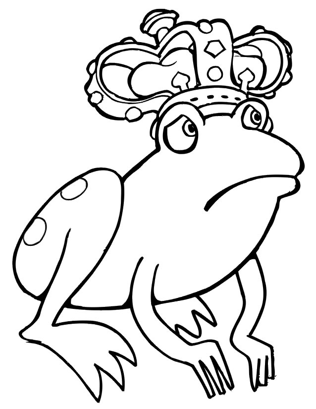 dessin  colorier grenouille hugo l'escargot