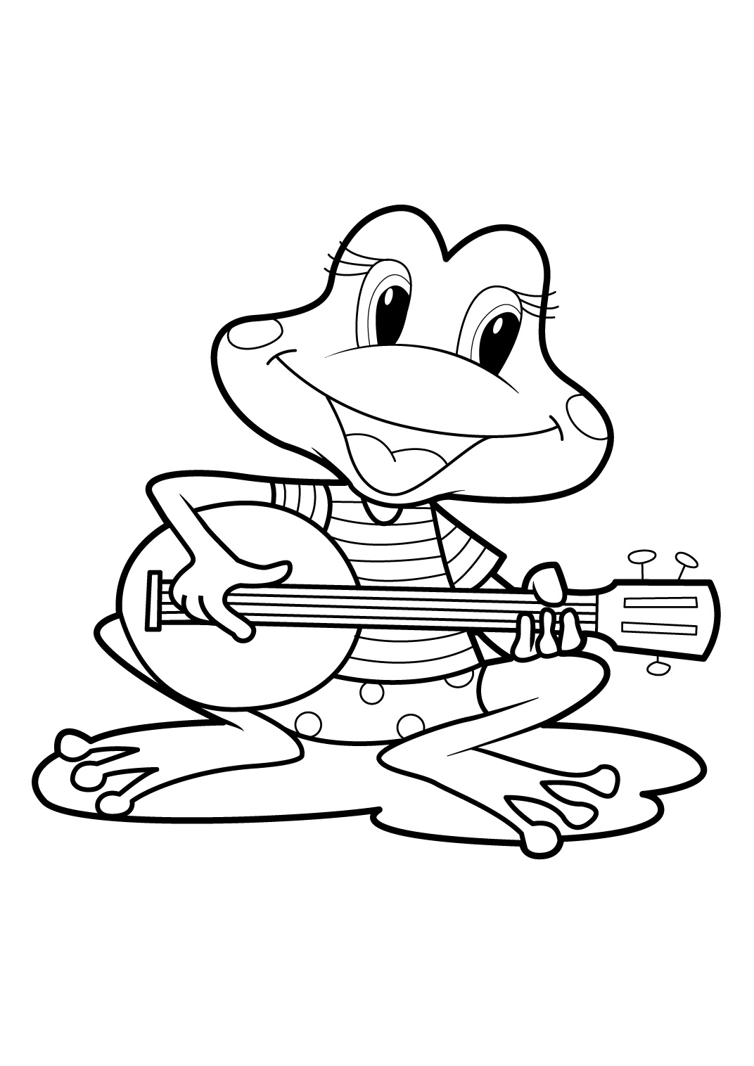 coloriage magique grenouille