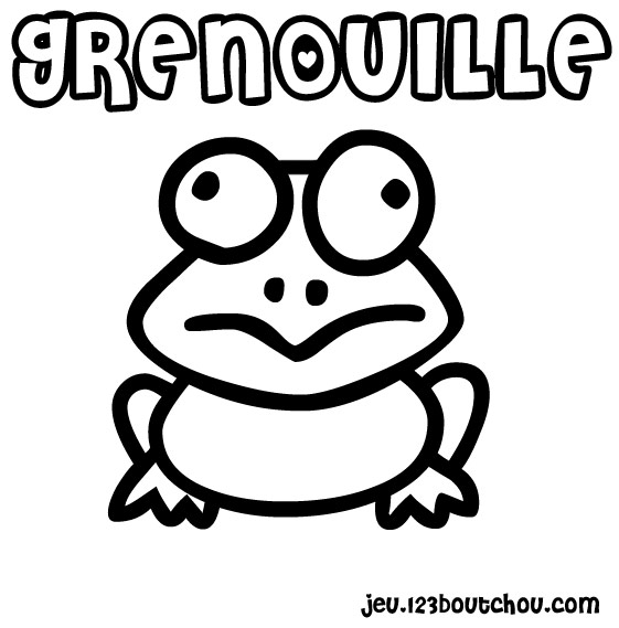 coloriage grenouille a imprimer gratuit