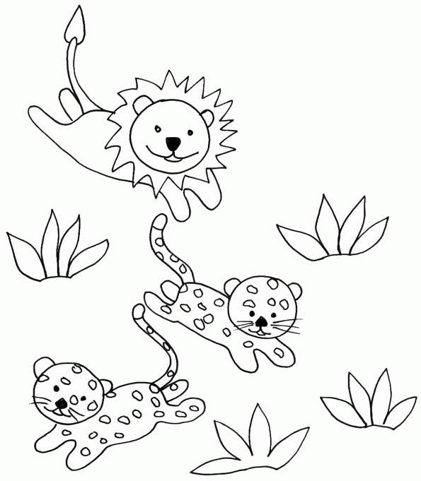 coloriage guepard colorier