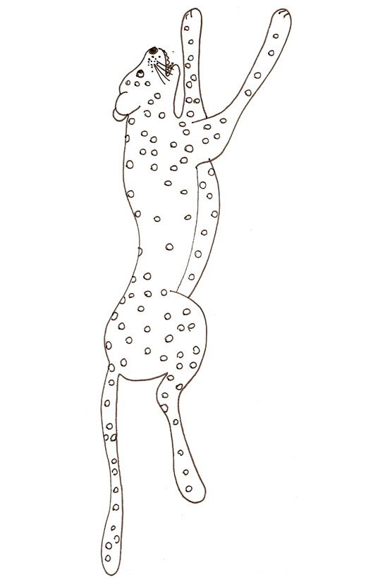 coloriage à dessiner de guépard