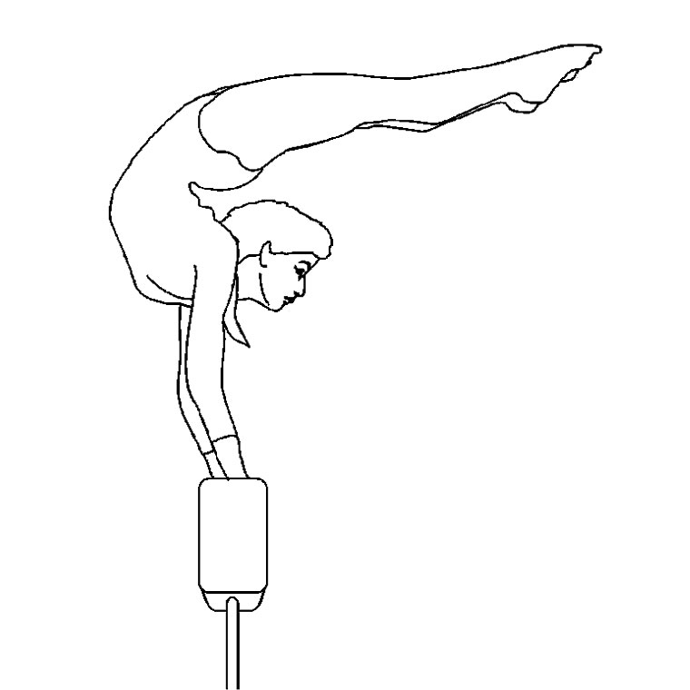 coloriage à dessiner de gymnastique en ligne