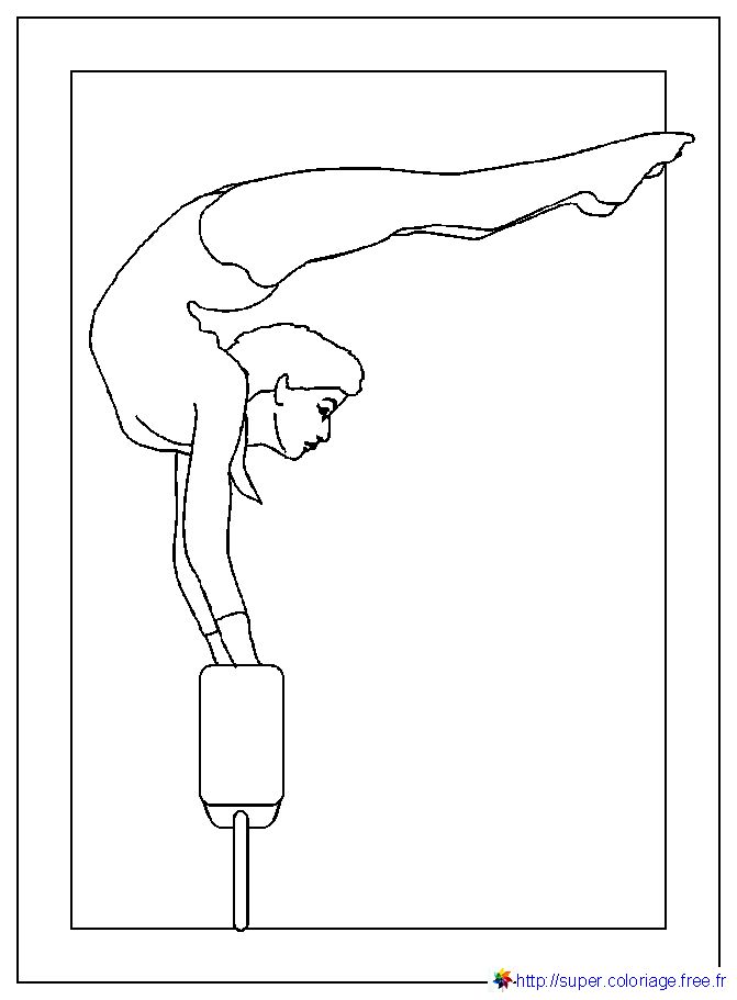 dessin  colorier sports gymnastique  imprimer