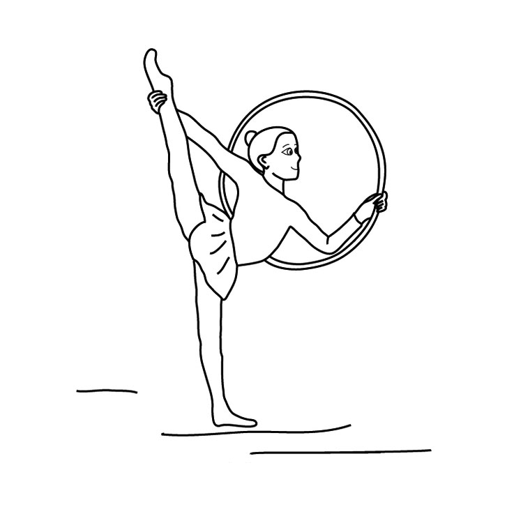 dessin gymnastique rythmique a imprimer gratuit