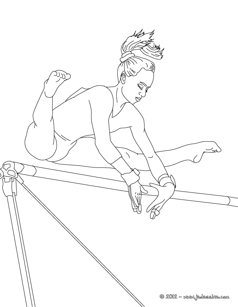 coloriage hugo l'escargot gymnastique