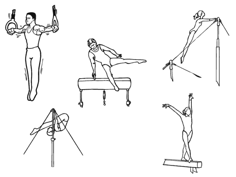 dessin � colorier a imprimer gymnastique rythmique