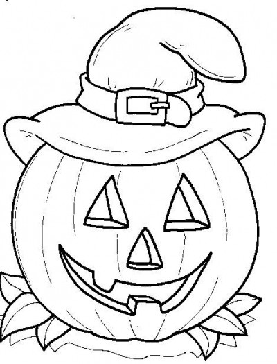 coloriage halloween citrouille qui fait peur