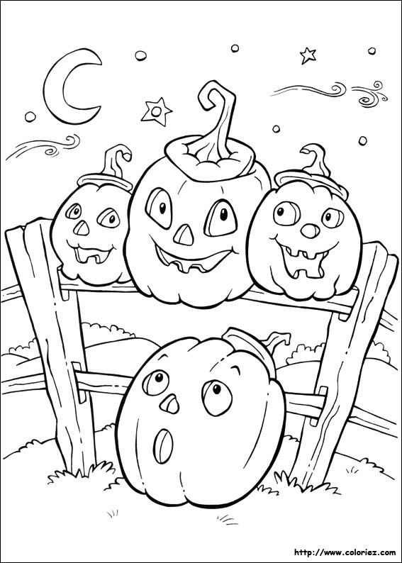 Coloriage Halloween à colorier - Dessin à imprimer dessin halloween gratuit télécharger