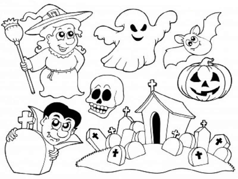 dessin halloween format a4