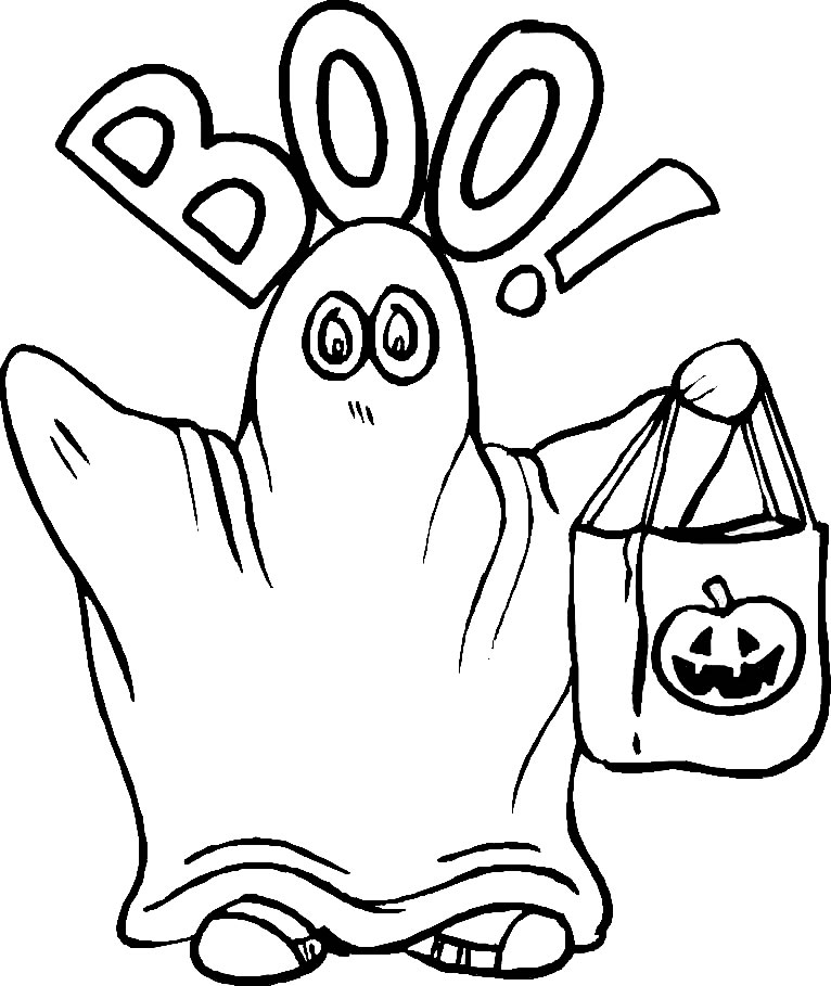 coloriage à dessiner joyeux halloween