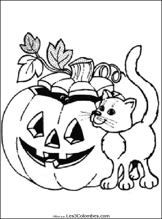 coloriage gratuit halloween - Coloriage Halloween TFOU