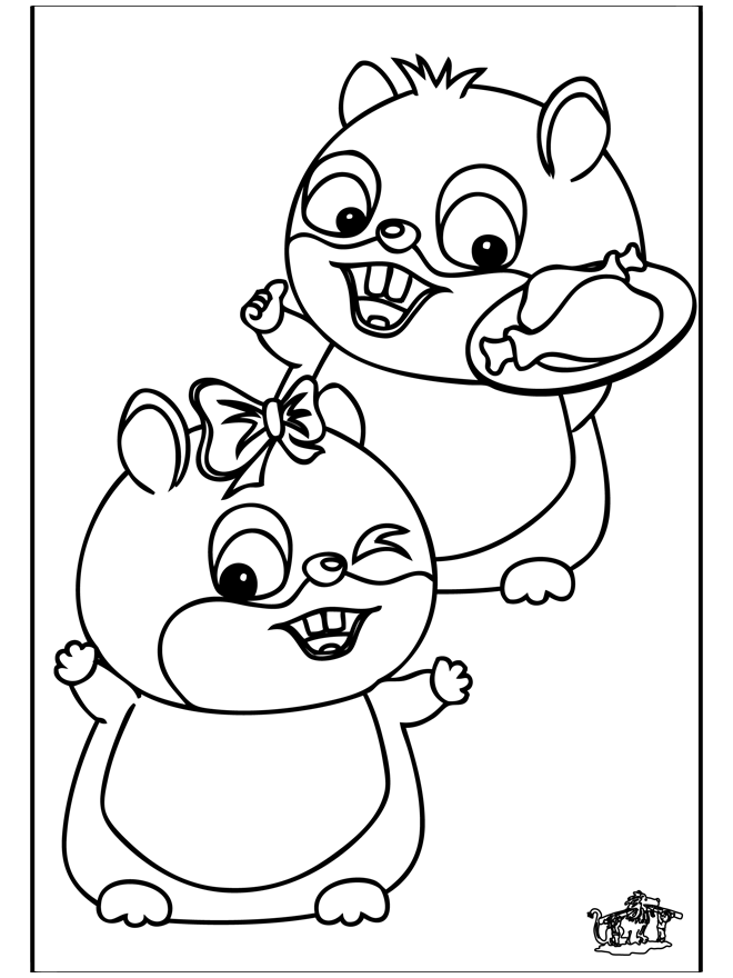 hamster dessin animé