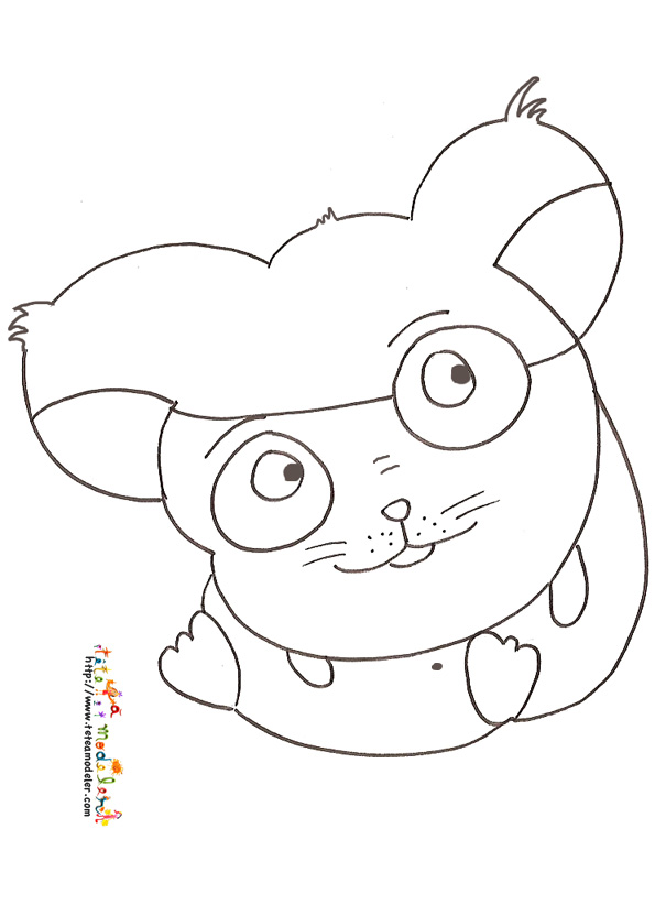 hamster coloriage animé