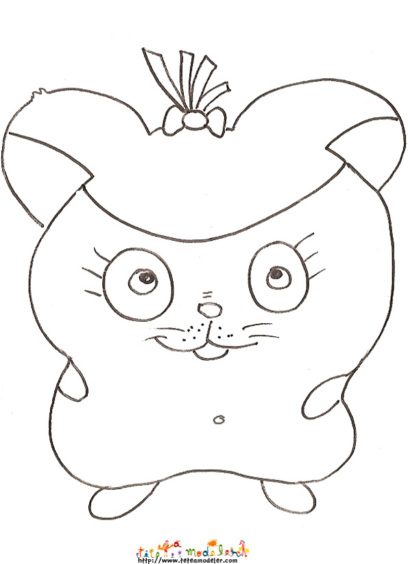 hamster connu coloriage anim