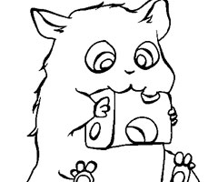 dessin magique hamster