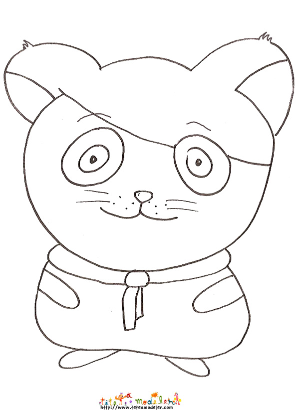 coloriage anim hamster agent secret