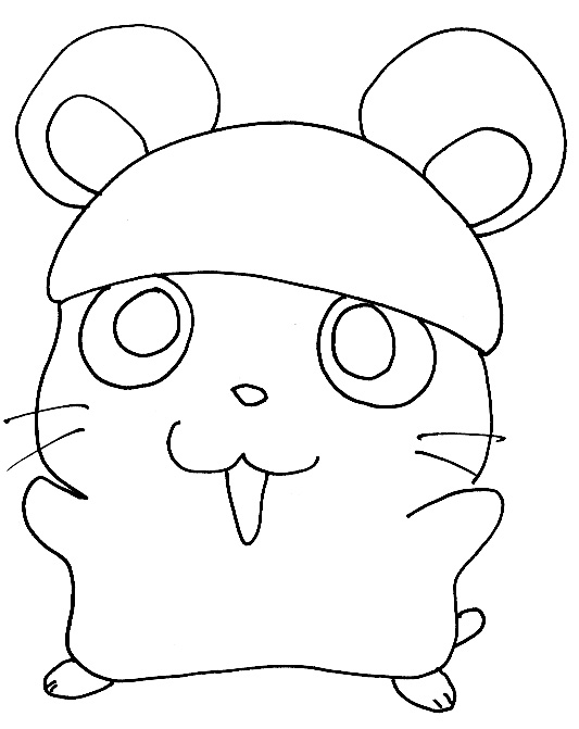 dessin hamster imprimer
