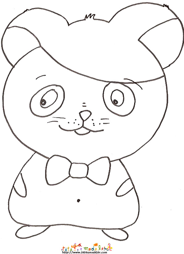 coloriage sur les hamster