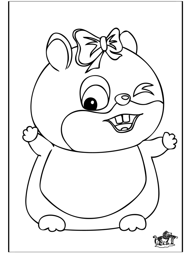 coloriage hamster gratuit