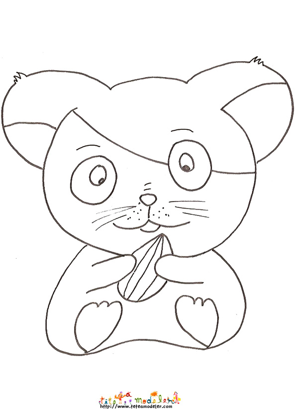 coloriage hamster à colorier